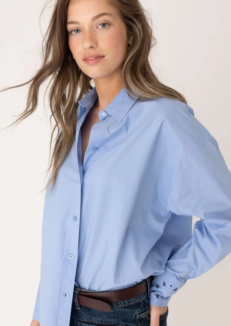ANNA BLUE BLOUSE