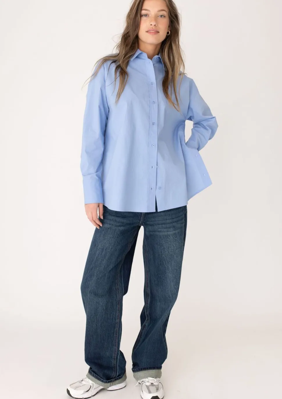 ANNA BLUE BLOUSE
