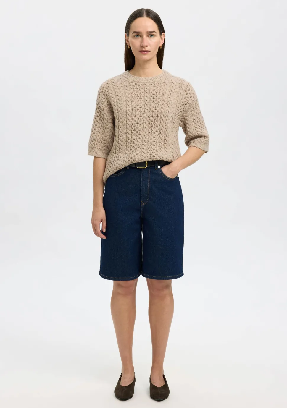 SELECTED FEMME TRUI KORTE MOUW