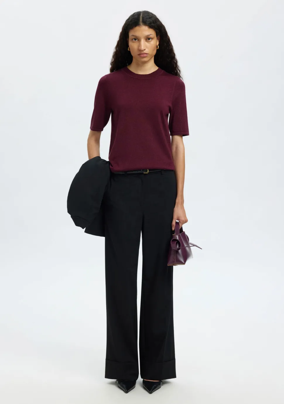 SELECTED FEMME TRUI KORTE MOUW