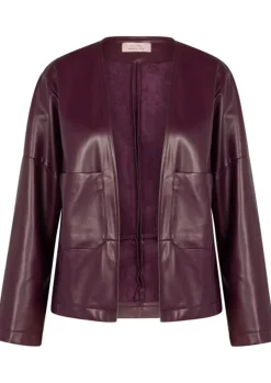 STUDIO ANNELOES LEER/SUEDE JACK