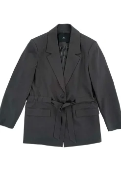 WITH BLACK BLAZER