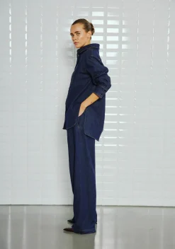 WITH BLACK BLOUSE