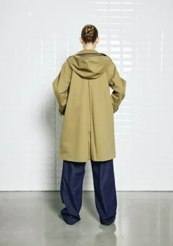 WITH BLACK TRENCHCOAT