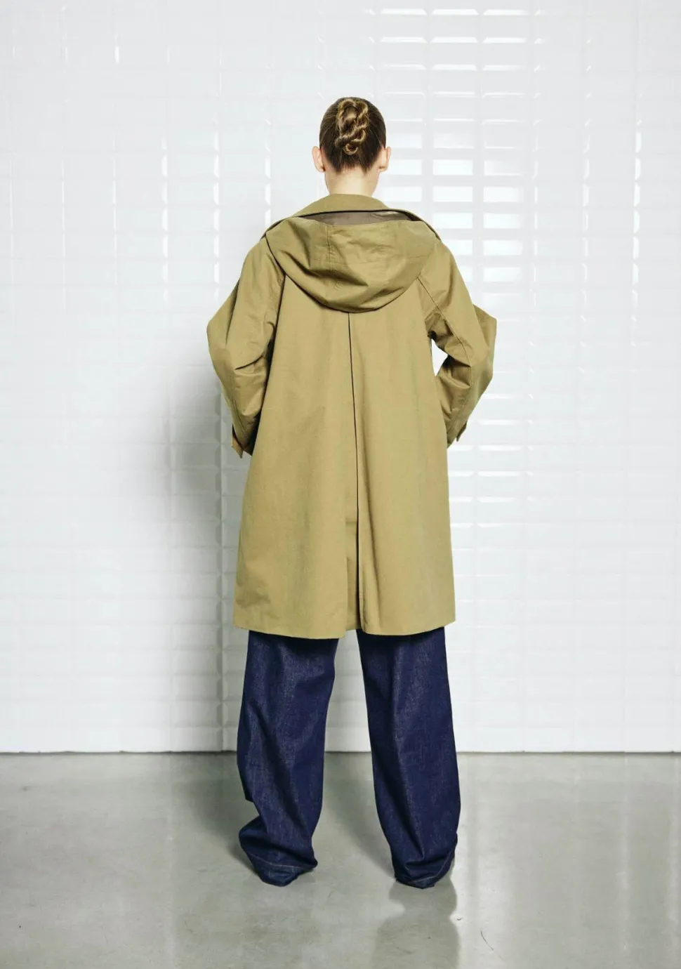 WITH BLACK TRENCHCOAT