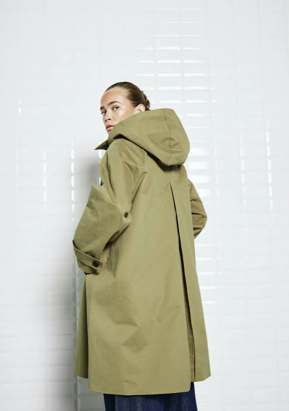 WITH BLACK TRENCHCOAT