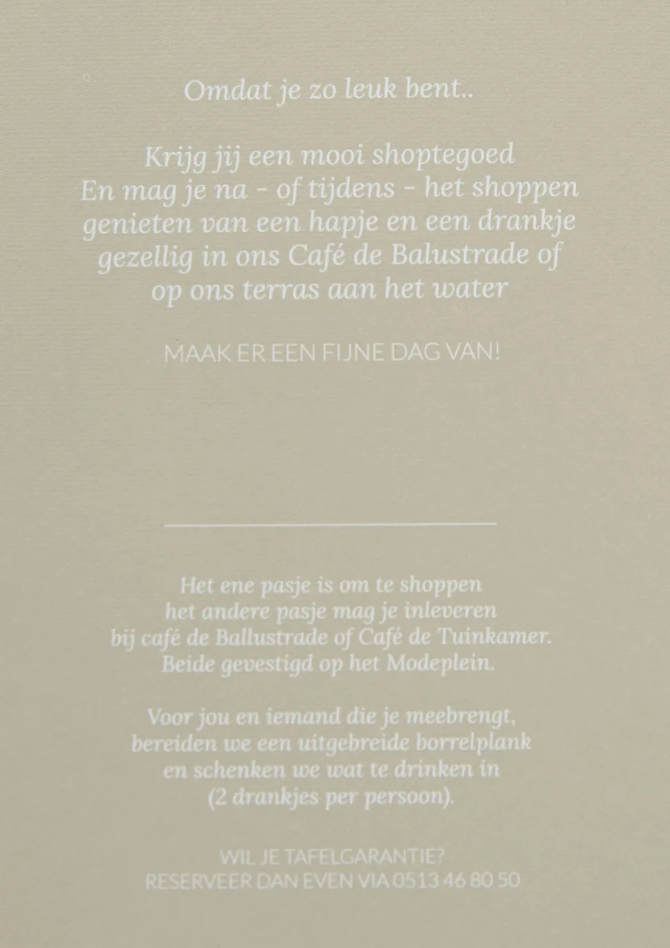 ZIJ VAN RINSMA CADEAUBON